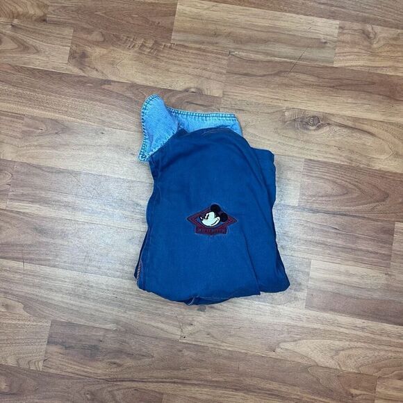 Mickey INC Womens Blue Embroidered Long Sleeve Denim Canvas Jacket Size Small - Picture 13 of 14